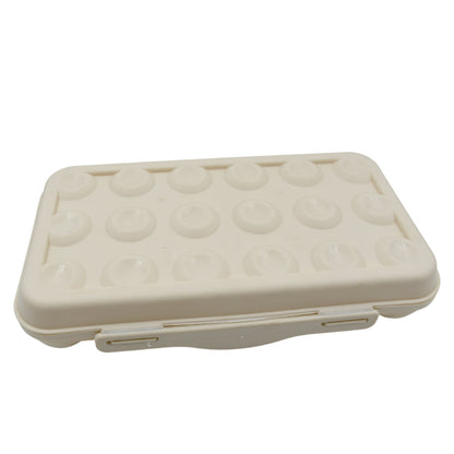 18 Grid Egg Holder Storage, Shock-Proof Egg Container with Buckle
